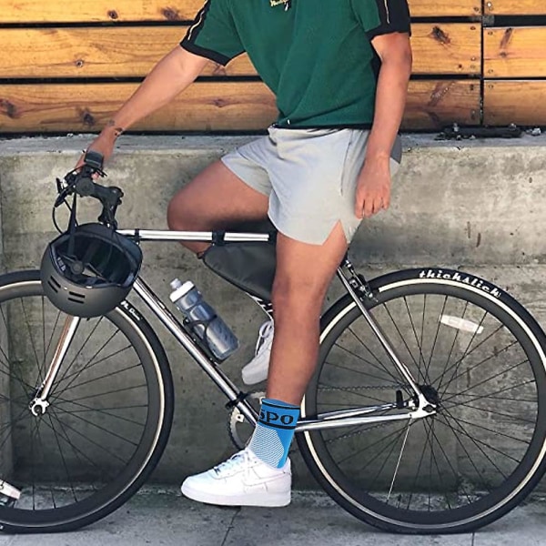 Sports cykelstrømper Farverige anti lugt ankel løbe atletisk sokker