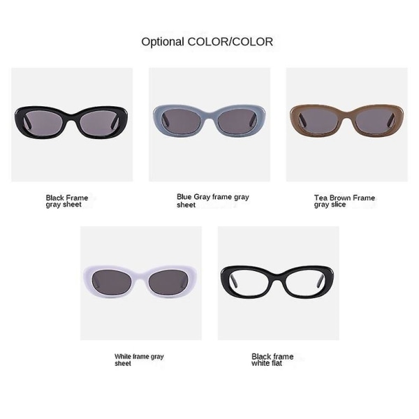 Cat Eye Sunshade Solglasögon Solglasögon för kvinnor Leopard print frame Black Grey