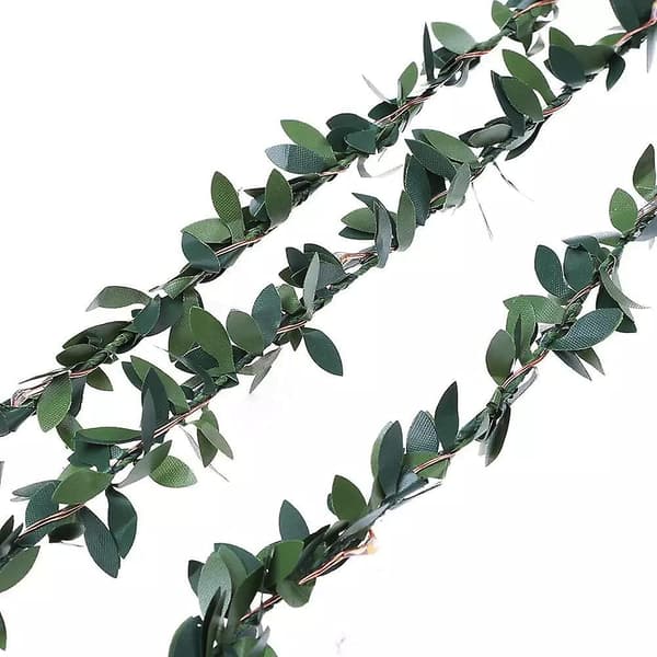 Utomhus Trädgård 2m/20 LED konstgjorda gröna löv LED String