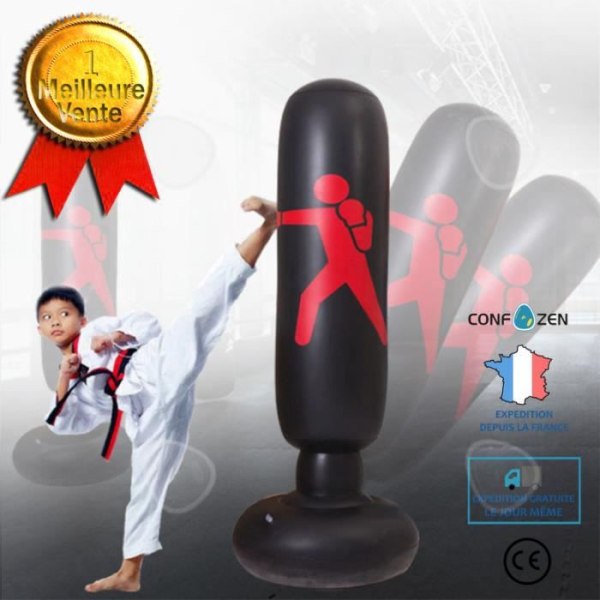 CONFO® Vuxna Barn Boxningssäck Taekwondo Sanda Vertikal Hängande Canvas Boxning Tränings Tumbler Toy Set med