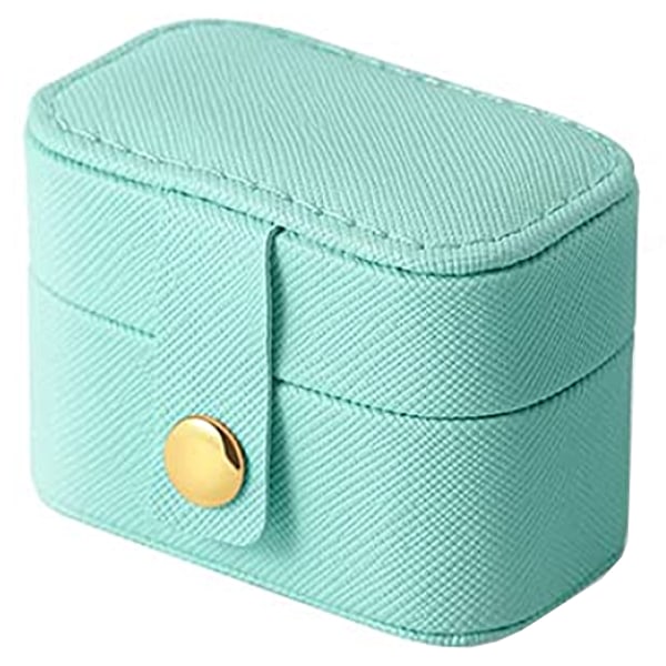 Liten smyckeskrin Mini resesmyckeskrin Bärbar ringförvaringsbox lake blue