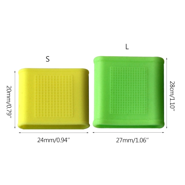 10 st / set Finger silikon för Skydd för fingerstöd kompression, finger för skydd för alla spo Light green 0.02