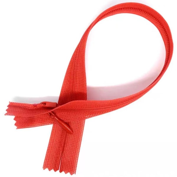 100 stk. 40 cm Flerfarvede Nylon Spirallynlåse til Syning og Håndarbejde
