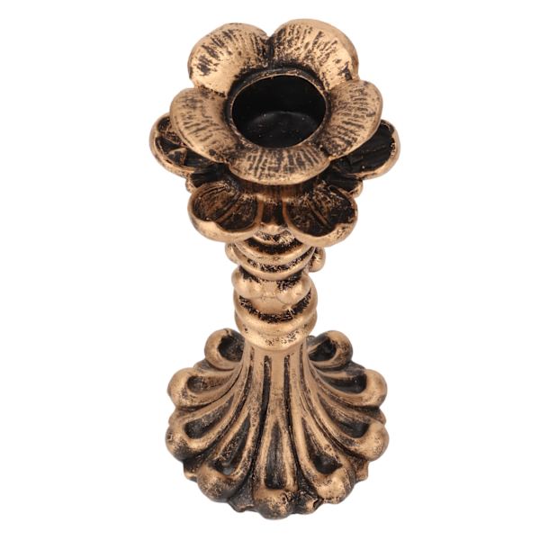 Elegant udskåret bronze søjle lysestage til bryllup og fødselsdag - Vintage touch