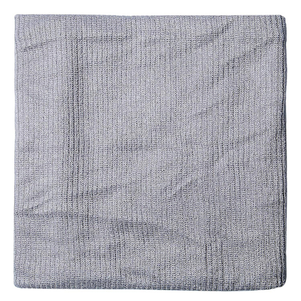 Hård vinterhalsvärmare Dubbellagers mjuk fleecefodrad halsdamask Tjock stickad cirkelslinga Scarf vindtät Grey