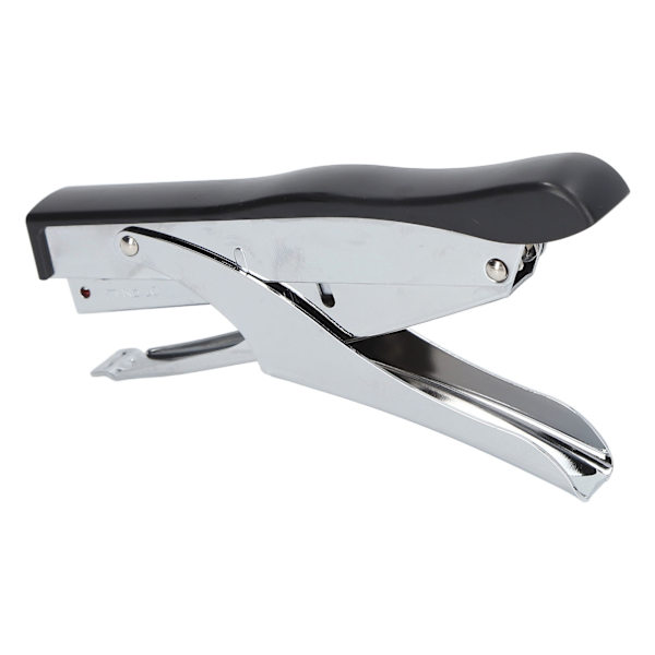 Kompakt handhållen häftapparat med kapacitet för 10 ark, ergonomisk design för enkel bindning av dokument i svart färg