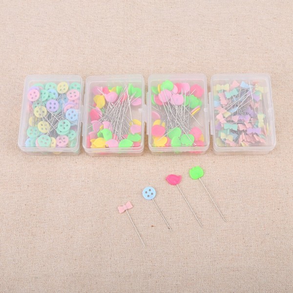300 st Flower Button Head Pins DIY Quiltverktyg Sytillbehör (Typ 2)