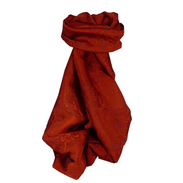 Vietnamesisk silketørklæde Vendbart Hoi-An Vung-Tau Ruby fra Pashmina & Silk