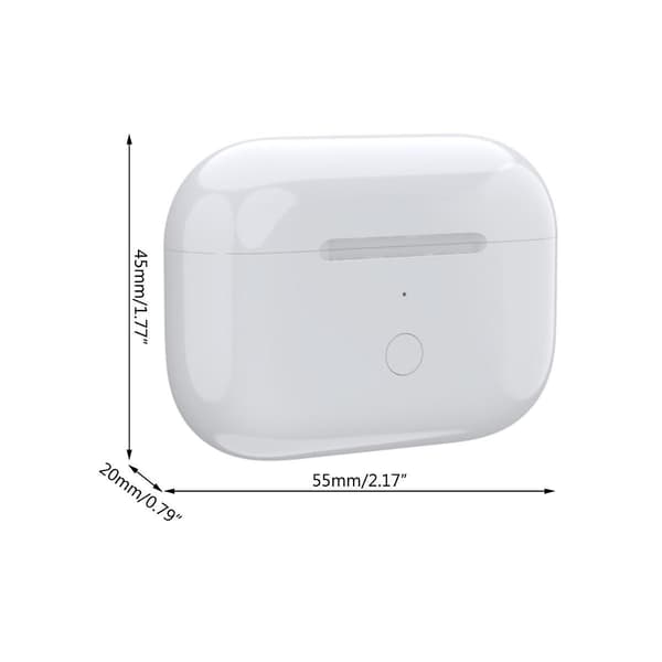 For Airpod Pro Replacement Trådløst ladeetui Case 660 Mah Case Støtte for Wireless Ch White