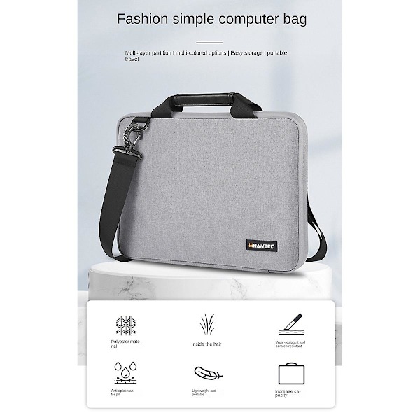 14 tuuman universal tablettilaukku kannettavan tietokoneen laukku, tablettilaukku, harmaa Grey