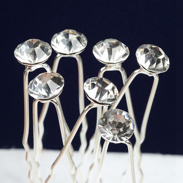 Diamant-hårklämmor, Diamonte-hårtillbehörsklämma Rhinestone-hår