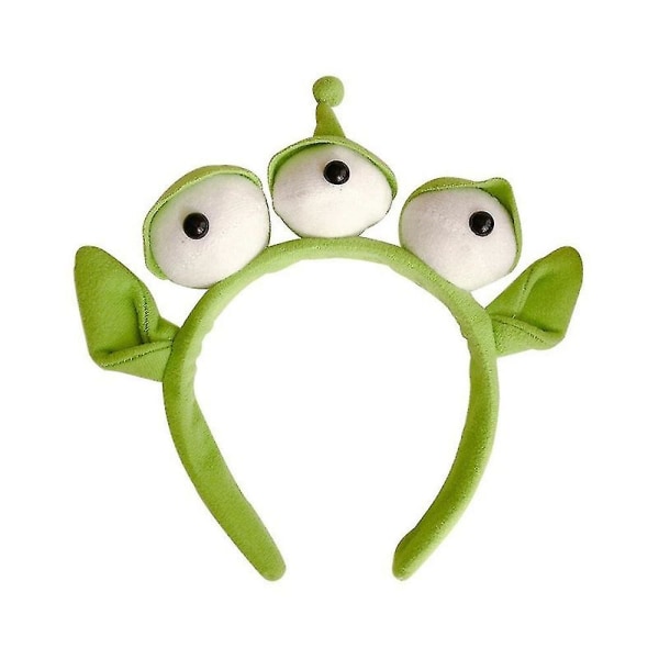 Alien pandebånd til Toy Story Cosplay rekvisitter Dress Up pandebånd Stretchy plys hårtilbehør til ansigtsvask Bruser Skønhed Hudpleje Green 11cm