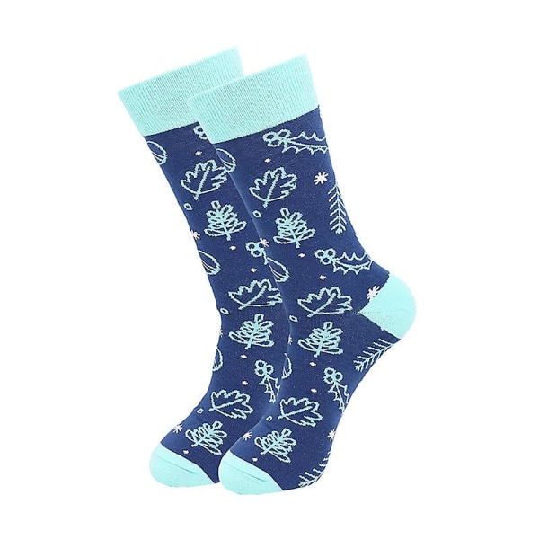 Nye trendy sokker for menn Fargerikt geometrisk mønster Stor størrelse Medium Tube Sokker Sportssokker color 9