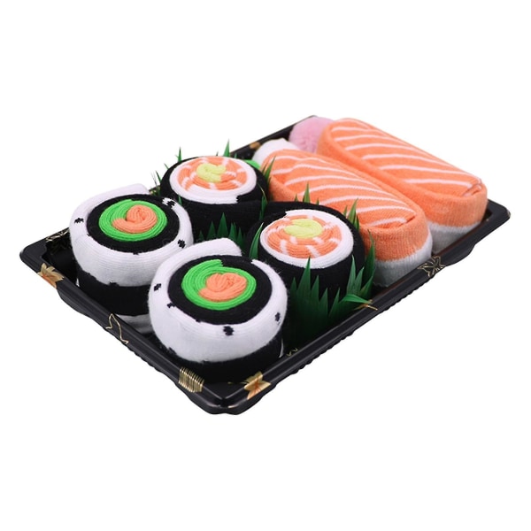 Aldult Middle Tube Tre par Sushi Funny Holiday Present Box Series Kreativa strumpor hög kvalitet