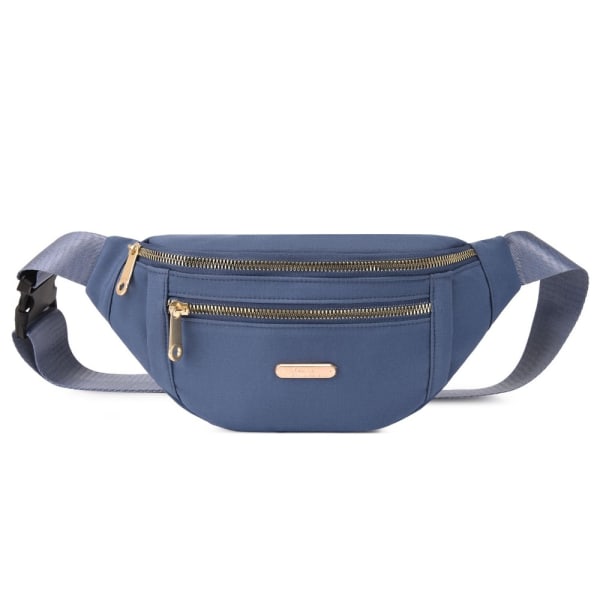 Damväska Oxford Crossbody-väska Midja Fanny Pack Wallet Reseaxelväska Blue