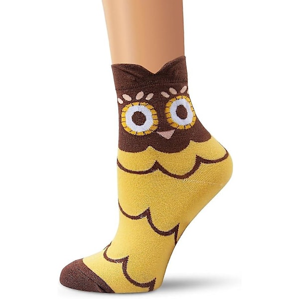 Owl Adult Unisex Strumpor Value Pack (uggla) (storlek: One Size) 5 par