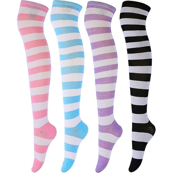 Polvenyläiset sukat Pitkät jalkasukat Naisten sukat Cosplay-käyttöön, jokapäiväinen lahja