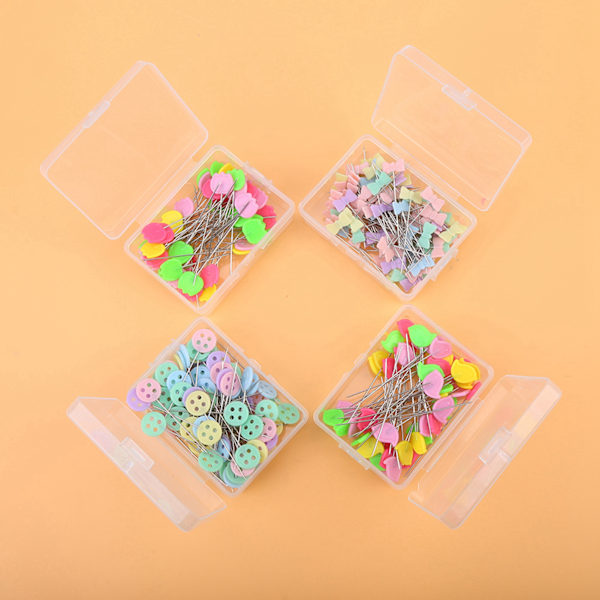 300 st Flower Button Head Pins DIY Quiltverktyg Sytillbehör (Typ 2)