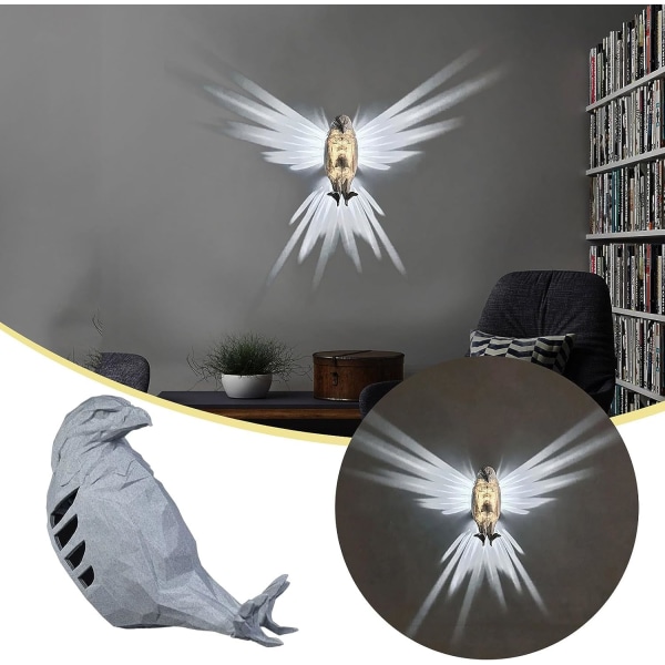 3D Creative seinävalaisin 3D Eagle seinävalaisin 3D Lion seinävalaisin 3D pöllö seinävalaisin eagle