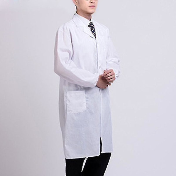 Hvit laboratoriefrakk Doctor Hospital Research School Kuppdress for studenter 3XL