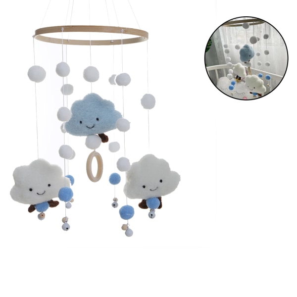 Baby Mobil Stjernehimmel Night Decoration Nursery Baby Blue