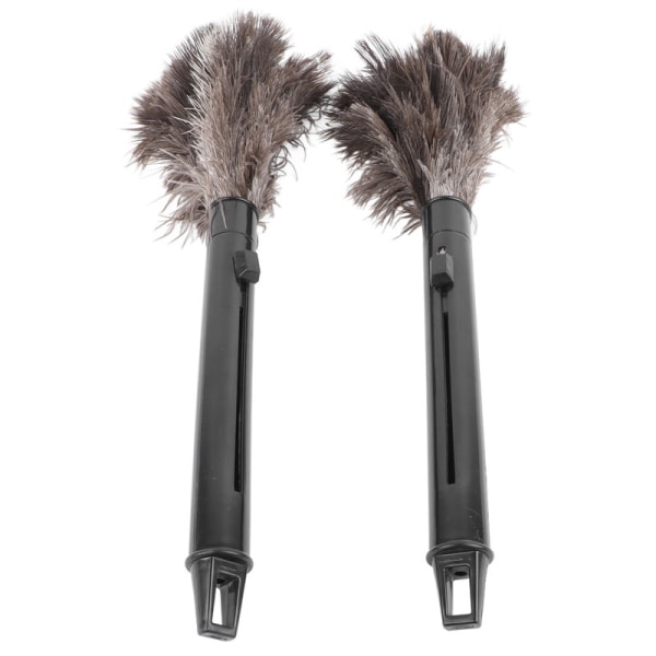 2-pak strutsfjäder Duster Dust Indragbar Rod