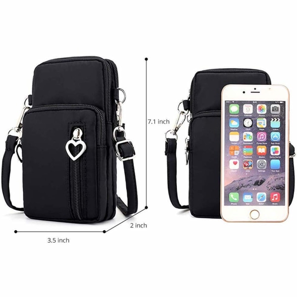 Telefonveske Veske Lommebok Crossbody Bag Lettvekt