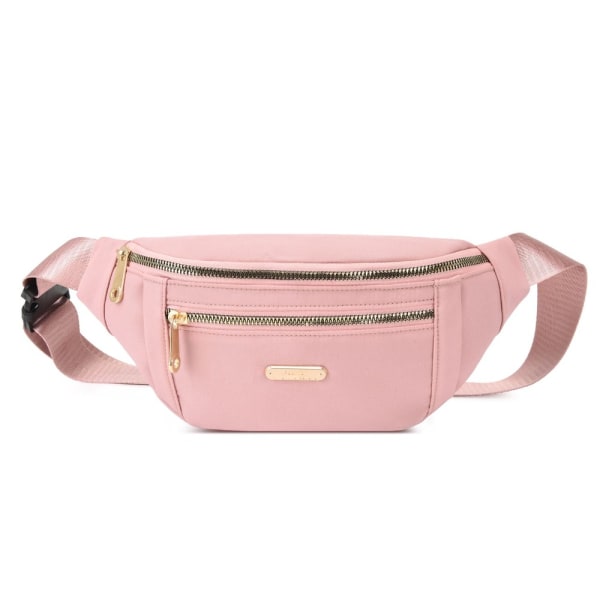 Dameveske Oxford Crossbody Bag Midje Fanny Pack Lommebok reiseskulderveske Pink