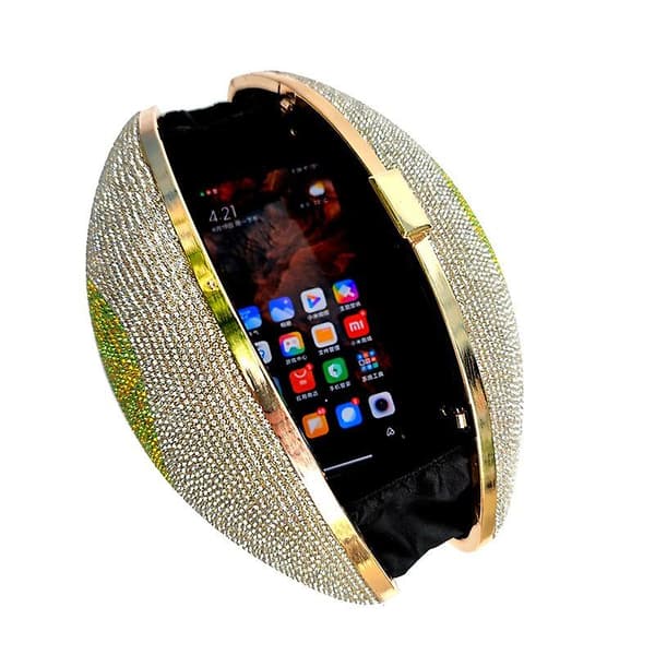 Crystal Rhinestone middagsväska BLIUE