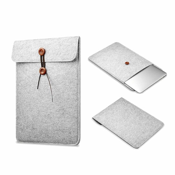 Datorfodral Laptopfodral Sleeve Grå Filt - 14 Tum grå gray