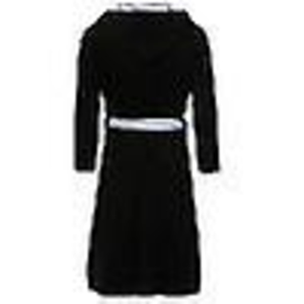 Menn hette fleece dressing badekåpe Black S