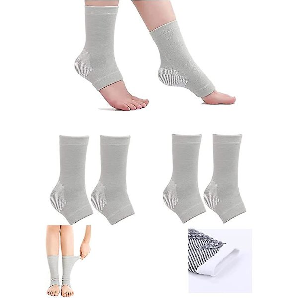 Bambu kompressionsstrumpor, bambu Anti Fatigue strumpor for at sova grå gray