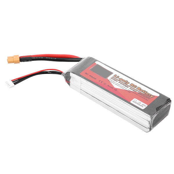 ZOP POWER 3S 11.1V 6000mAh 45C Laddningsbart LiPo-batteri med XT60-kontakt (6000mAh 45C)