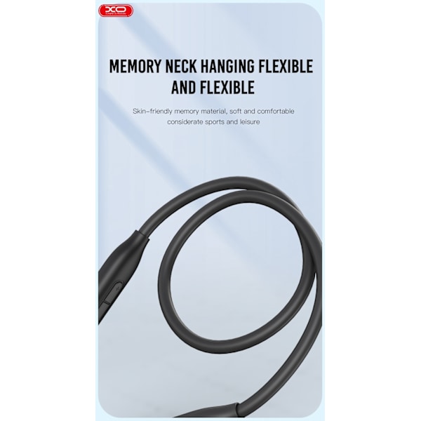 Bluetooth 50 timer musikk/samtale Handsfree Magnetisk Nakkebånd Black Svart