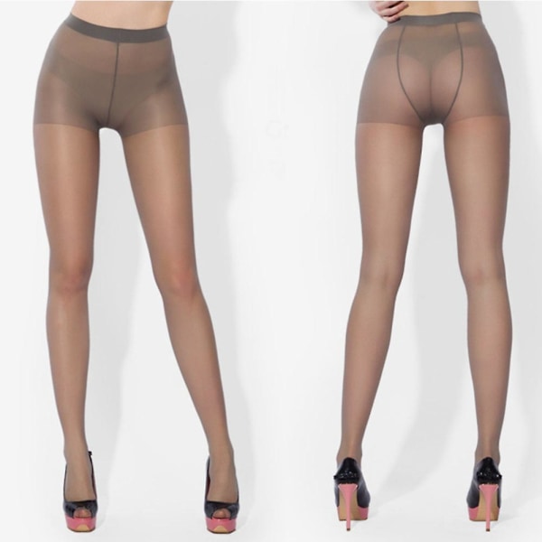 Forår Kvinder Tynde Strømpebukser Footed Tights Ensfarvet Stretchy Langstrømper By Black