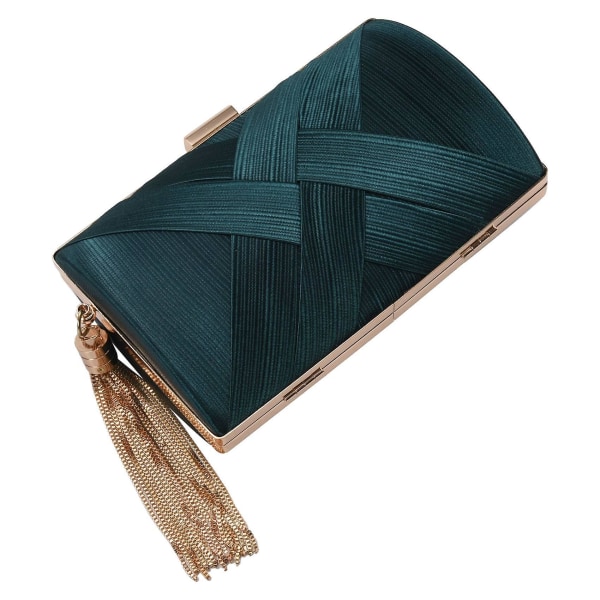 Mote Dame Clutch Bag Skulder Håndvesker Kvinne Party Bryllupsveske For Telefon Veske Grønn Green