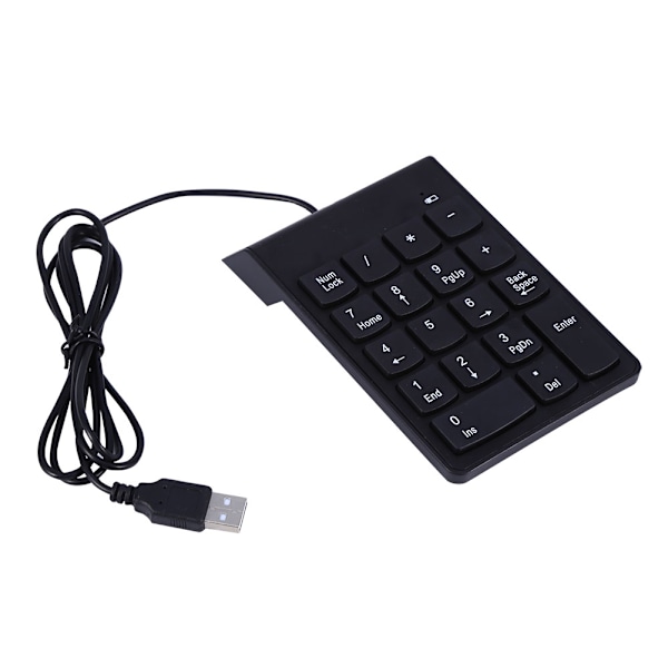 HF Mini USB Numerisk Tastatur med 18 Taster for Laptop og Stasjonær Datamaskin