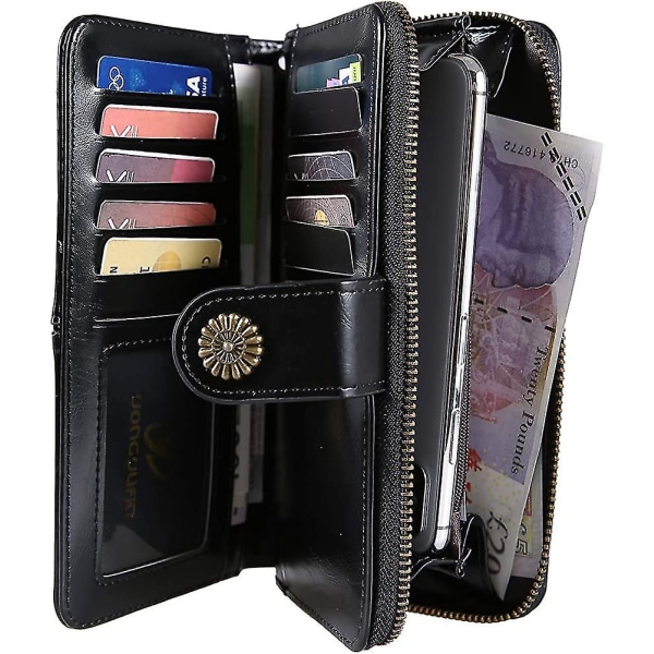Plånbok Dam Läder Plånbok med stor kapacitet högkvalitativ plånbok, med  flera presenter 09c7 | Fyndiq
