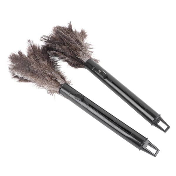 2-pak strutsfjäder Duster Dust Indragbar Rod
