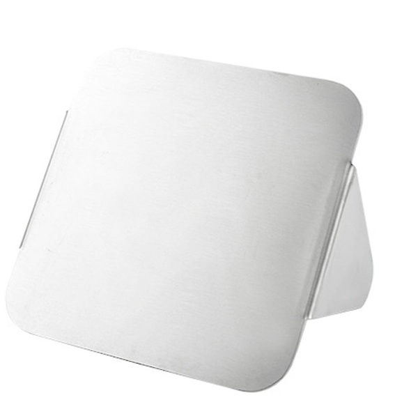Burgerprässi ruostumattomasta teräksestä, Smash Burger -prässi kahvalla litteälle grillille, ruoanlaittogrilli, pyöreä lihapuristin Round meat press [14cm] 1.5 thick