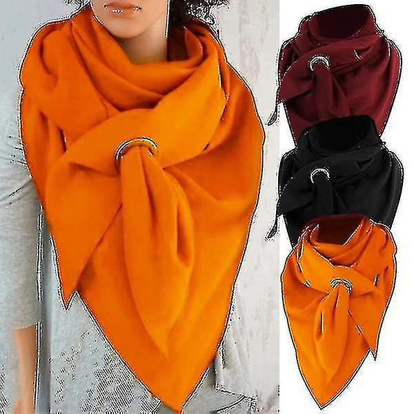 Dam Vinter Varm Scarf Stickad Tjock Vindtät Sjal Scarf För(a)