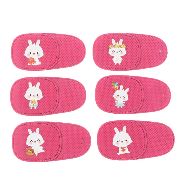 6 stk Amblyopia øyelapp for briller barn voksne late øyelapp Rabbit Left Eye