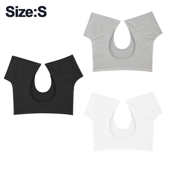 3 stk Underarm svedvest Underarm puder Armhule svedbeskyttelse S