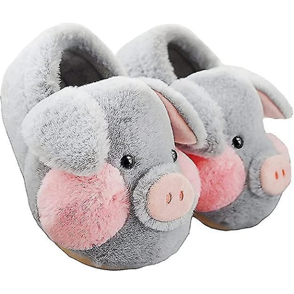 Fluffiga tofflor för vuxna grisar 40-41