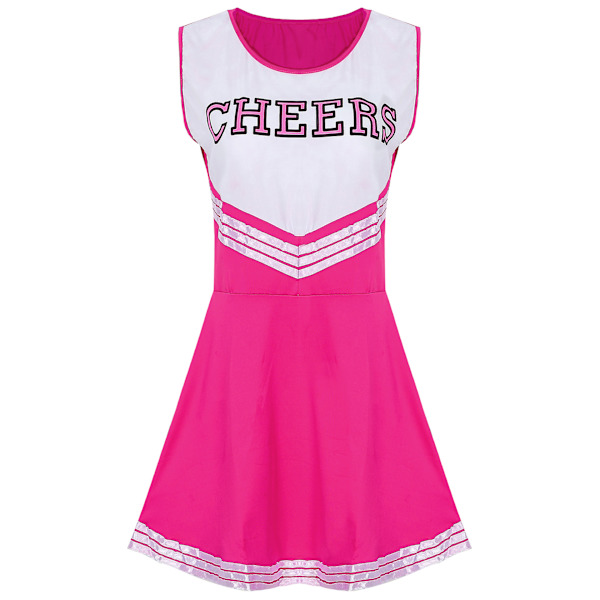 Barnfotboll baby cheerleading uniformer prestanda uniformer Rose red Rose red 150cm