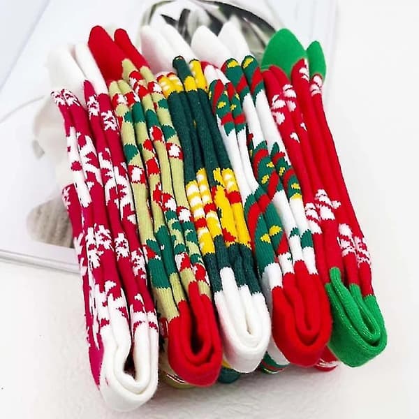 Jultomtensockor Snowflake Andas kalvstrumpor Creative