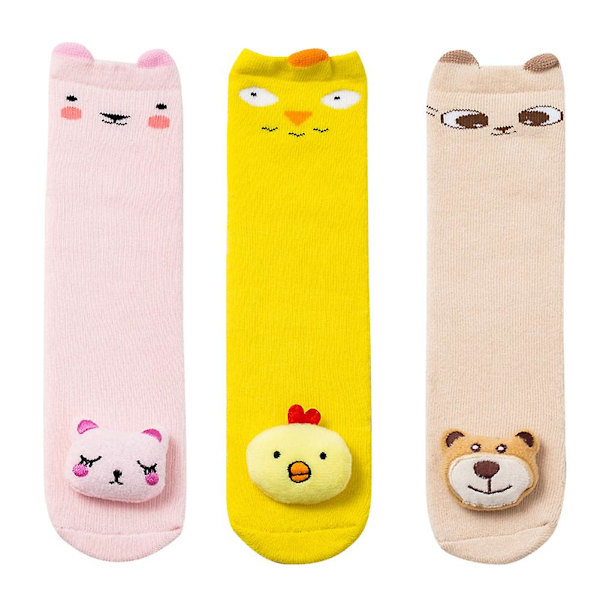 3 paria baby polvisukat tytöille pojille unisex sukat puuvillaiset talvisukat F M