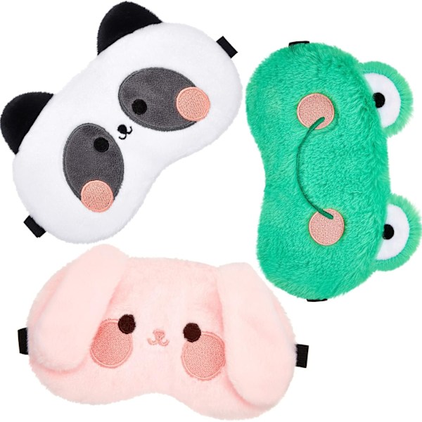 Sovmask Barn 3 Stycken Ögonmask Barn Sovmask Söta Djur
