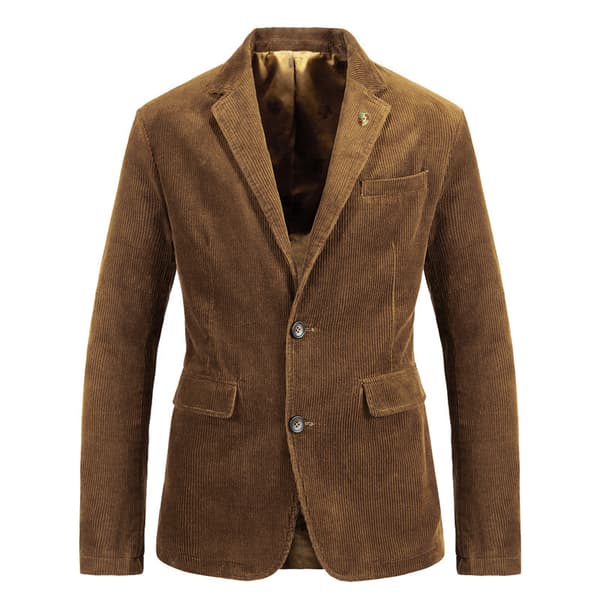 Vintage blazer til afslappet fløjlsdragt til mænd brun brown XL