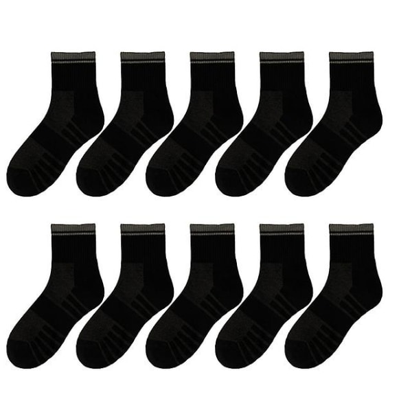 10 Pack Miesten Puuvillasukat Mesh Hengittävät Lyhyet Casual sukat Kesä Urheilusukat Imeytyvät Hiki Nilkkasukat Set-color Mix,eur Koko 39-45 color G Uniform code